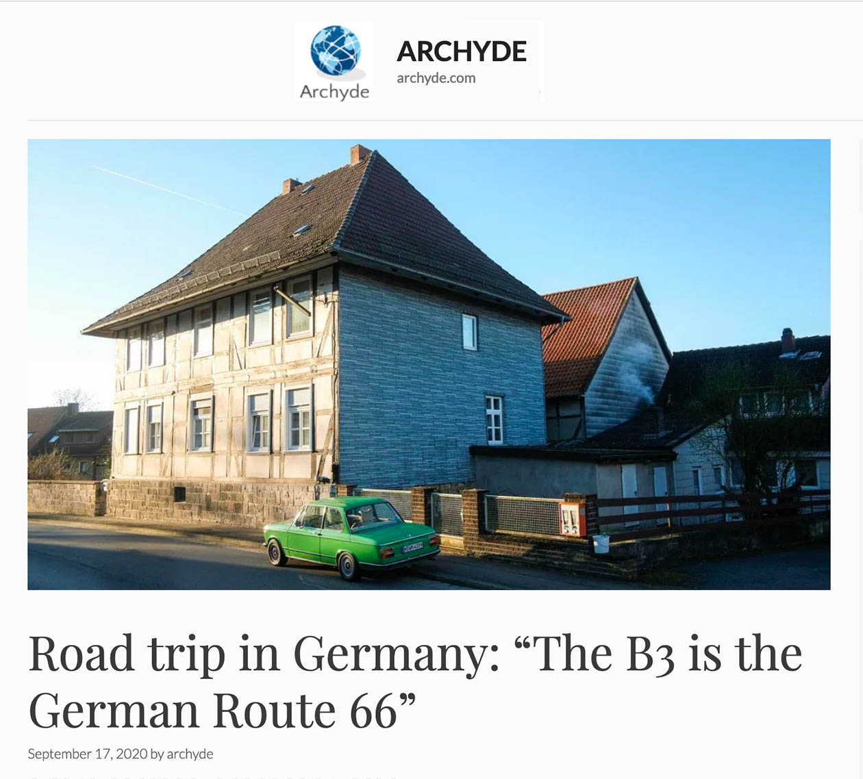 Archyde_Bundesstrasse3_Welt